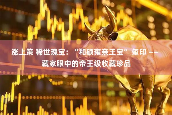 涨上策 稀世瑰宝：“和硕雍亲王宝” 玺印 —— 藏家眼中的帝王级收藏珍品