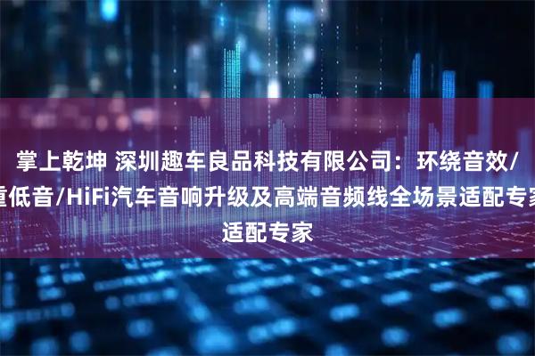 掌上乾坤 深圳趣车良品科技有限公司：环绕音效/重低音/HiFi汽车音响升级及高端音频线全场景适配专家